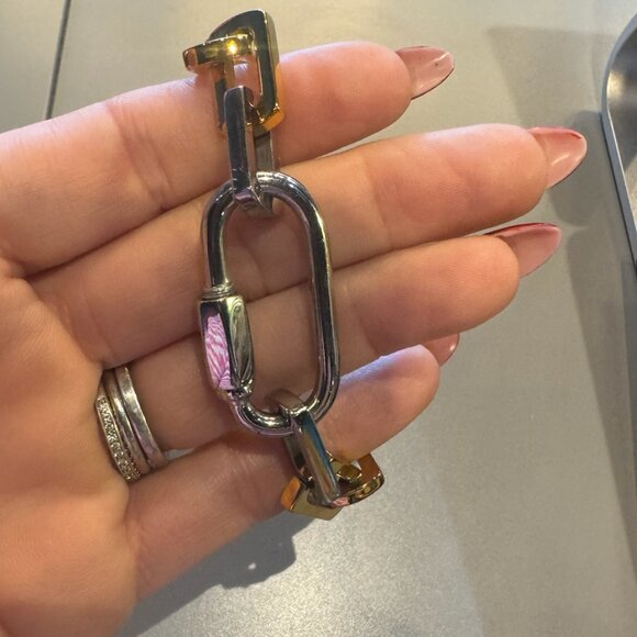 7" Mixed Metal Artiza Bracelet - Picture 2 of 6